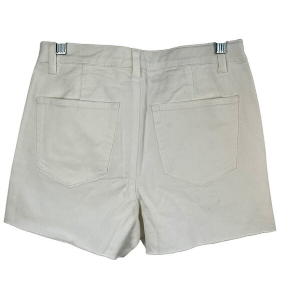 NWT MASON & BELLE White Denim Studded Cut Off Hi-Rise Shorts Size 6 / 28 Casual - Picture 3 of 12